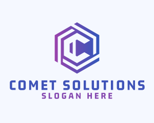 Business Hexagon Letter C logo design