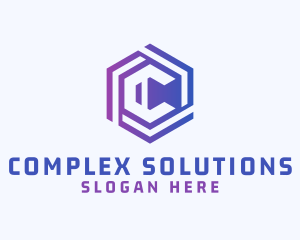 Business Hexagon Letter C logo design