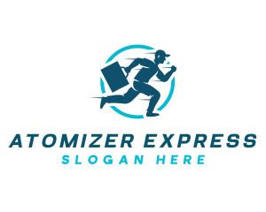 Express Delivery Man logo design