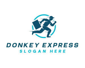 Express Delivery Man logo design