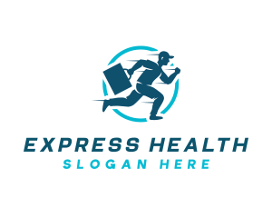 Express Delivery Man logo