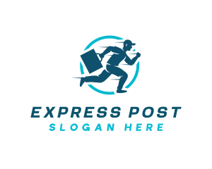 Express Delivery Man logo design