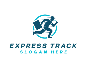 Express Delivery Man logo design