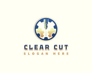 Laser Cutting Gear logo design