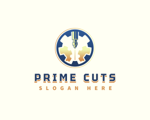 Laser Cutting Gear logo design