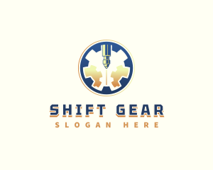 Laser Cutting Gear logo design