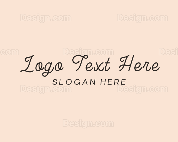 Elegant Script Beauty Logo