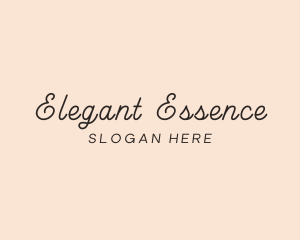 Elegant Script Beauty logo design