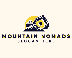 Construction Excavation Machinery logo design