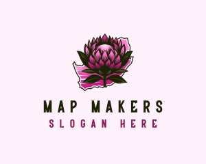 South Africa Flower Blossom logo design