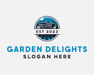 Gardening Lawn Care Mower logo design