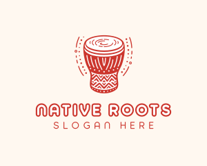 Instrument Djembe Drum logo design