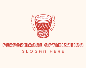 Instrument Djembe Drum logo design