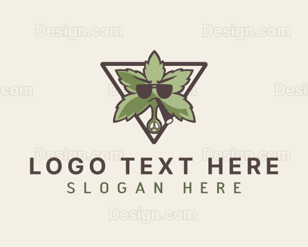 Marijuana Smoking Weed Logo