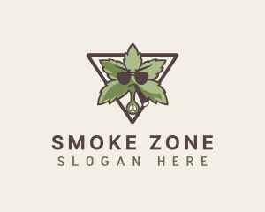 Marijuana Smoking Weed logo design