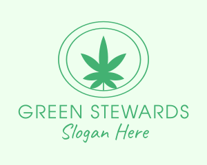 Green Natural Marijuana logo design