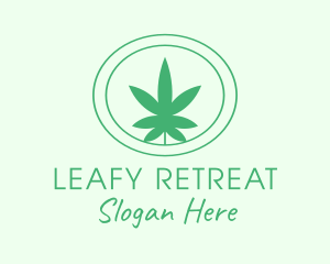 Green Natural Marijuana logo design