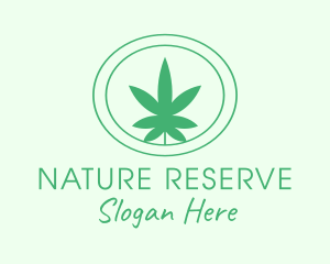 Green Natural Marijuana logo design