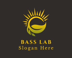 Sunshine Leaf Farm logo design