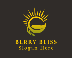 Sunshine Leaf Farm logo design