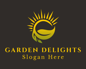 Sunshine Leaf Farm logo design