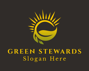 Sunshine Leaf Farm logo design