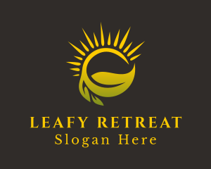 Sunshine Leaf Farm logo design