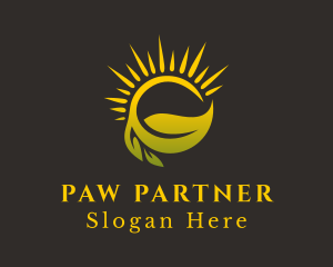 Sunshine Leaf Farm logo design