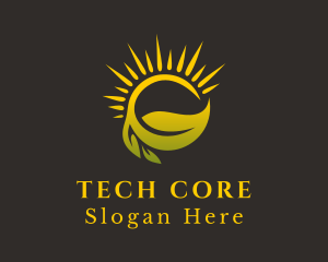 Sunshine Leaf Farm logo design