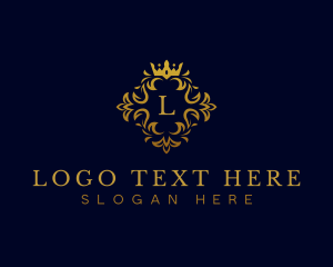 Luxury Floral Crown logo