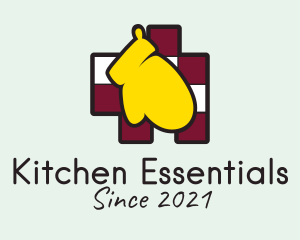 Kitchen Cooking Mitten logo design