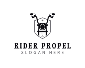 Motorbike Rider Shield logo