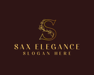 Elegant Beauty Floral Letter S logo design