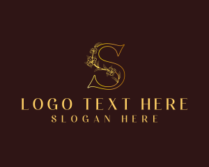 Elegant Beauty Floral Letter S logo