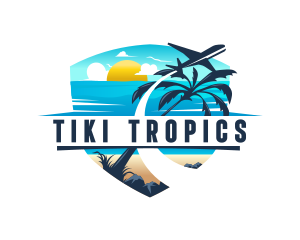 Tropical Vacation Travel logo design