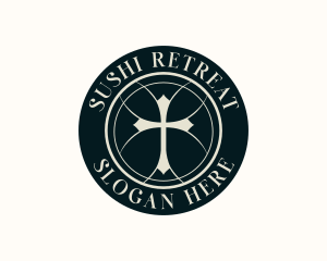 Religious Cross Spiritual logo design