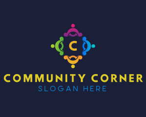 People Community Charity Foundation  logo design