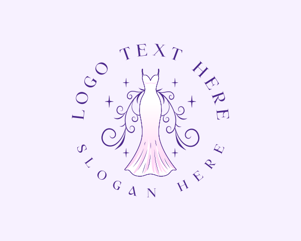 Long Gown logo example 4