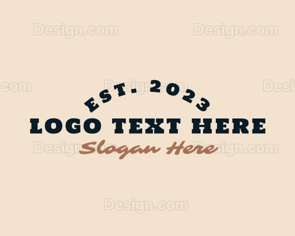 Novelty Retro Wordmark Logo