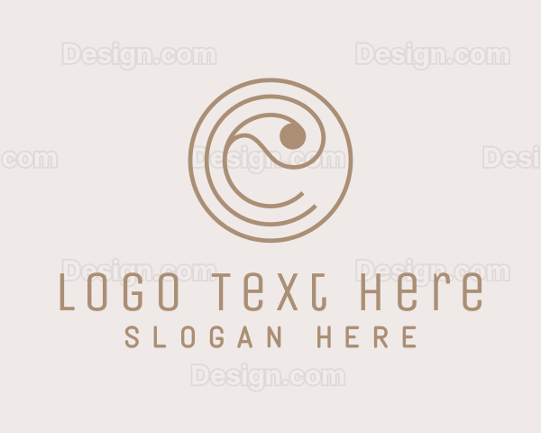 Elegant Paisley Textile Logo