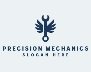 Wings Wrench Mechanic logo