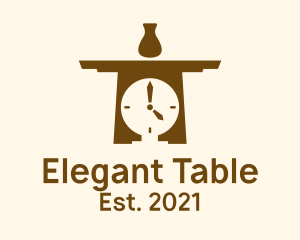 Clock Table Vase logo