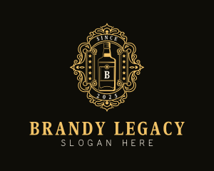 Bourbon Bottle Whiskey logo