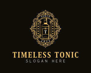 Bourbon Bottle Whiskey logo