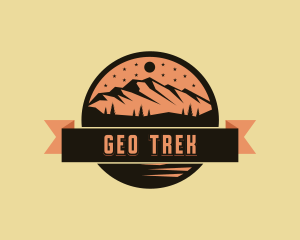 Mountain Trekking Summit logo design