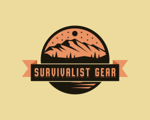 Mountain Trekking Summit logo design