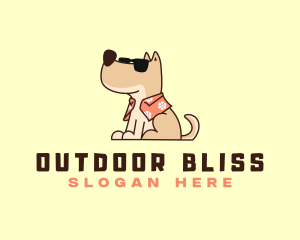 Beach Dog Sunglasses logo design