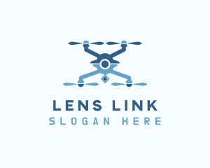 Lens Drone Videographer logo design