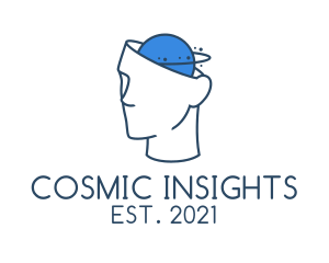 Astrological Planet Head  logo design