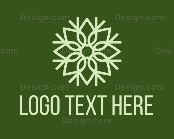 Organic Leaf Pattern Logo